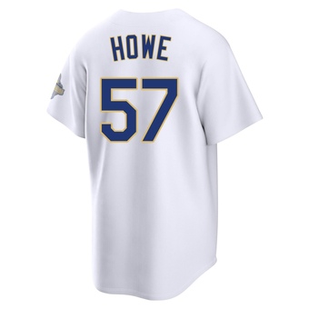 Youth Limited Los Angeles Dodgers Steve Howe White 2026 Collection Stadium Jersey - Gold