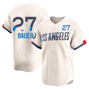 Youth Limited Los Angeles Dodgers Trevor Bauer 2024 City Connect Jersey - Cream