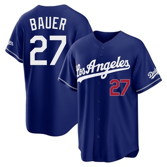 Youth Limited Los Angeles Dodgers Trevor Bauer Alternate Stadium Jersey - Royal
