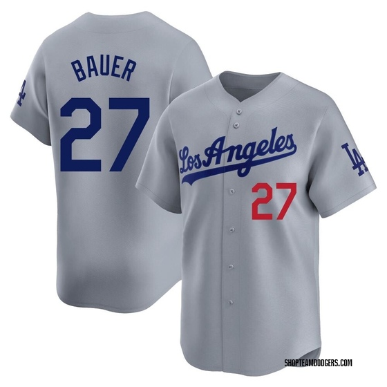 Youth Limited Los Angeles Dodgers Trevor Bauer Away Jersey - Gray