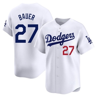 Youth Limited Los Angeles Dodgers Trevor Bauer Home Jersey - White