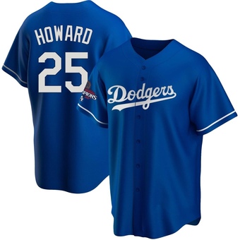 Youth Replica Los Angeles Dodgers Frank Howard Alternate 2024 World Series Champions Jersey - Royal