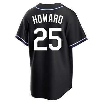 Youth Replica Los Angeles Dodgers Frank Howard Fashion Out Jersey - Black