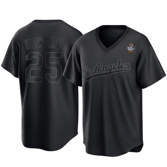Youth Replica Los Angeles Dodgers Frank Howard Pitch Fashion 2024 World Series Jersey - Black