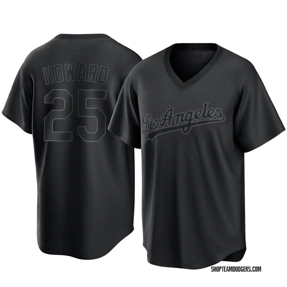 Youth Replica Los Angeles Dodgers Frank Howard Pitch Fashion Jersey - Black