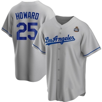 Youth Replica Los Angeles Dodgers Frank Howard Road 2024 World Series Jersey - Gray