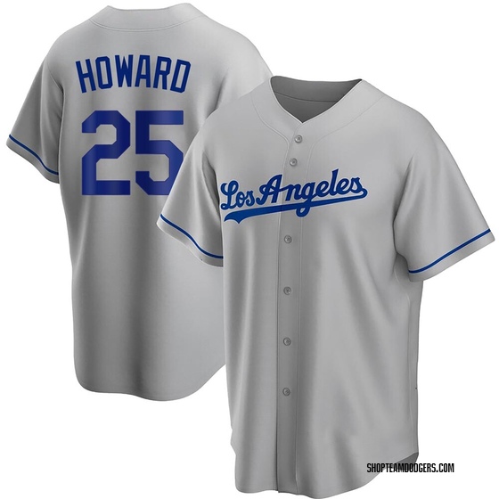 Youth Replica Los Angeles Dodgers Frank Howard Road Jersey - Gray