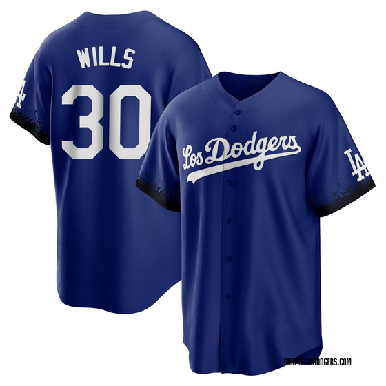 Youth Replica Los Angeles Dodgers Maury Wills 2021 City Connect Jersey - Royal